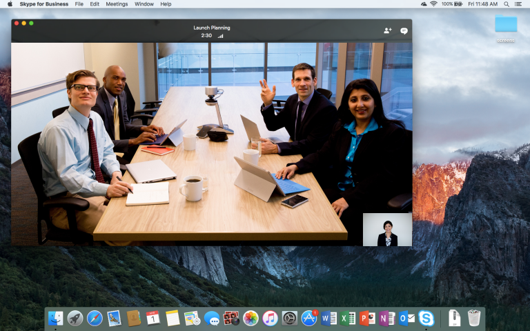 using skype for business mac